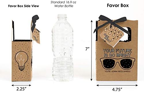 Big Dot of Happiness Bright Future Graduation Favor Boxes Set of 12