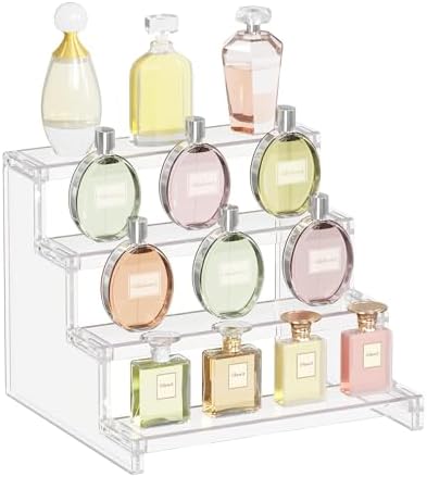 Lifewit 4 Tier Clear Display Riser Stand 9 Inch 1-Pack