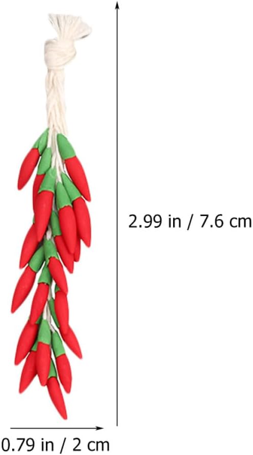 GLEAVI 5 Strings Lifelike Chili Props for Home Decor