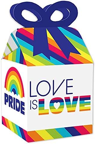 Big Dot of Happiness Love is Love Bow Boxes Set of 12
