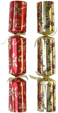 Toyland Pack of 10 Red and Gold Holly Tree Christmas Party Favors