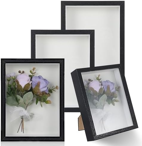 4 Pack 6x8 Inch Shadow Box Frame Display Case