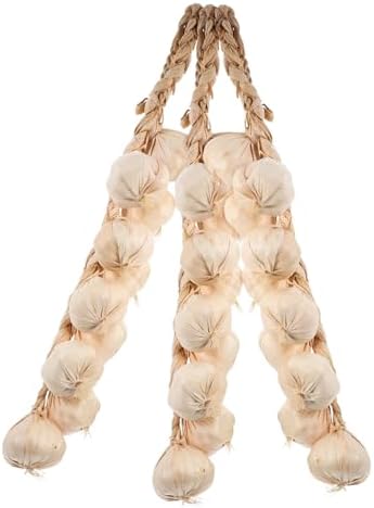 Cabilock 3Pcs Artificial Garlic Strings Hanging Decor