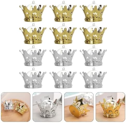 GLEAVI 12 Pcs Shaped Fillable Candy Boxes Dome Elegant Wedding Party Favors