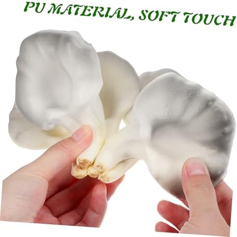 Ciieeo Realistic Faux Straw Mushroom Decor Prop