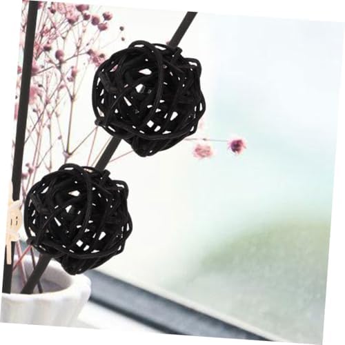 Cabilock 40pcs Wicker Rattan Balls Decorative Orbs