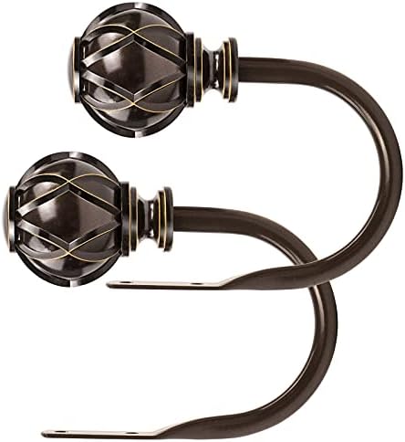 KAMANINA Decorative Curtain Holdbacks Antique Bronze 1 Pair 2 Pack
