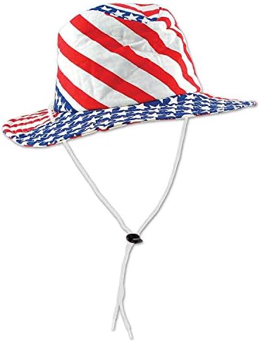 Beistle Glitz N Gleam Uncle Sam Flag Hat