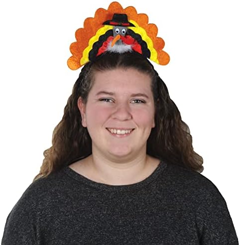 Beistle Turkey Headband Costume Accessory for Thanksgiving