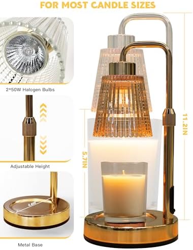 Candle Warmer Lamp with Timer and Dimmer