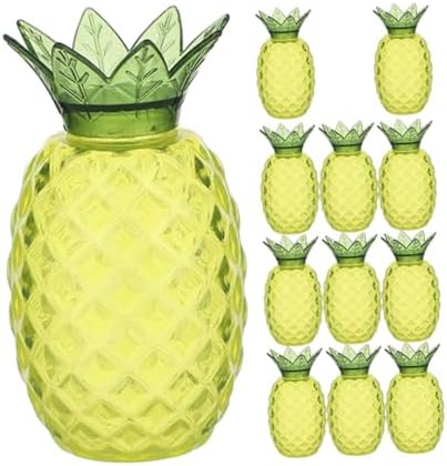 ABOOFAN 12Pcs Pineapple Candy Boxes Plastic Party Favor Containers