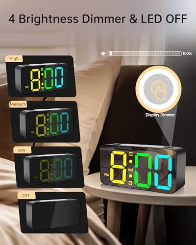 Extra Loud RGB Alarm Clock for Heavy Sleepers