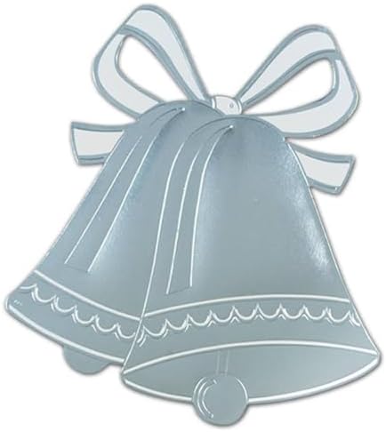 Beistle Silver Foil Wedding Bell Silhouette