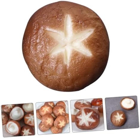 5pcs Artificial Shiitake Mushroom Model for Barbecue and Photo Props