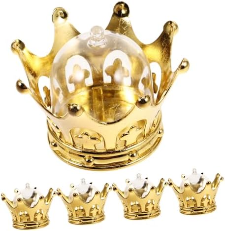 MAGICLULU 12pcs Luxury Crown Candy Boxes for Birthday and Wedding Favors