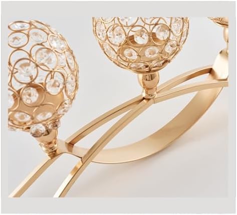 Crystal Candle Holder Set Silver Color