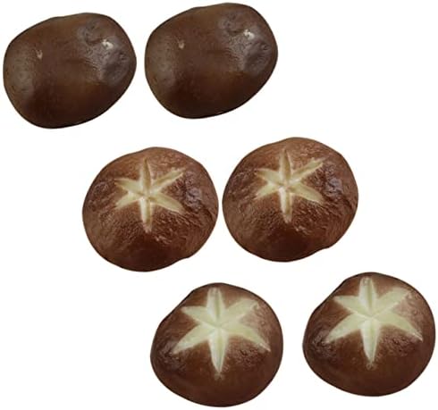 Healifty 6Pcs Realistic Mushroom Models for Photo Props