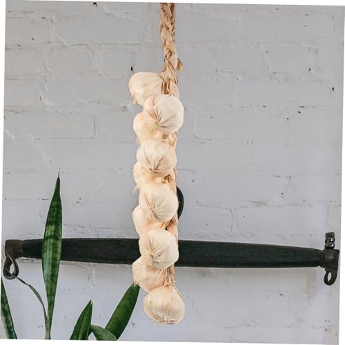Cabilock 3Pcs Artificial Garlic Strings Kitchen Decor