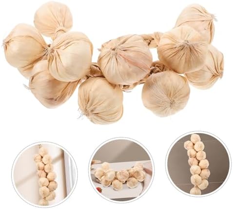 SOLUSTRE Lifelike Fake Garlic String Decor