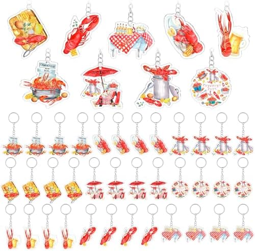 Namalu 36 Pcs Lobster Keychain Bulk Set for Women Keys Backpacks Purse