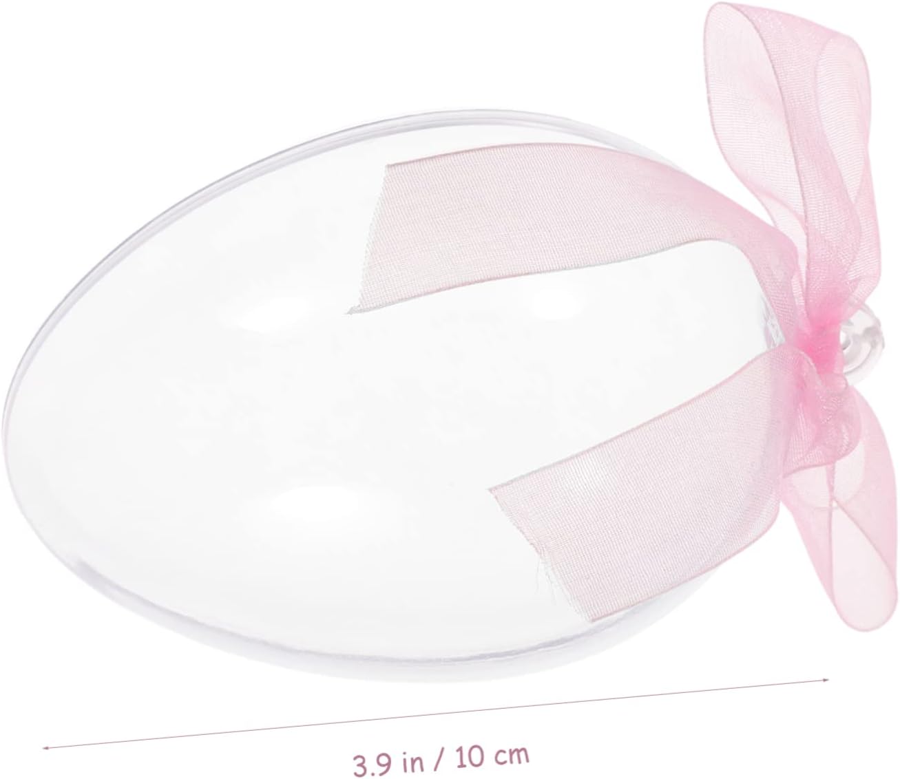LIFKOME 6Pcs Clear Egg Shape Candy Boxes for Party Favors