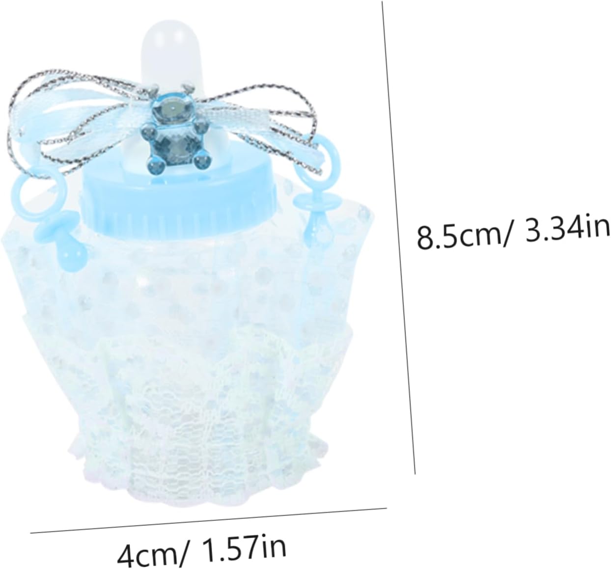 12pcs Bottle Shaped Candy Boxes for Shower Favors and Party Treats