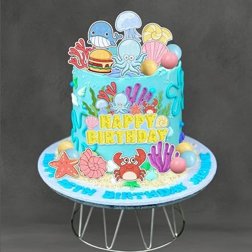 Under The Sea Birthday Cake Decorations Set