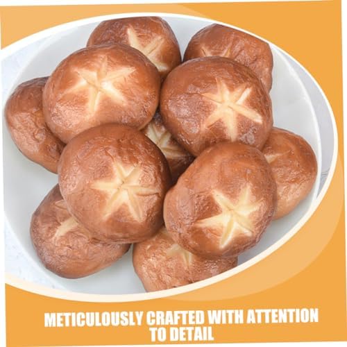 IMIKEYA Realistic Shiitake Mushroom Models 5pcs