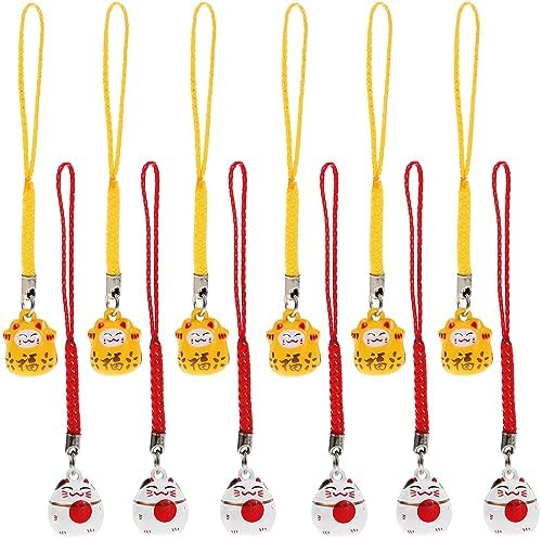 Mikikit 36pcs Luck Cat Hanging Pendants Decor