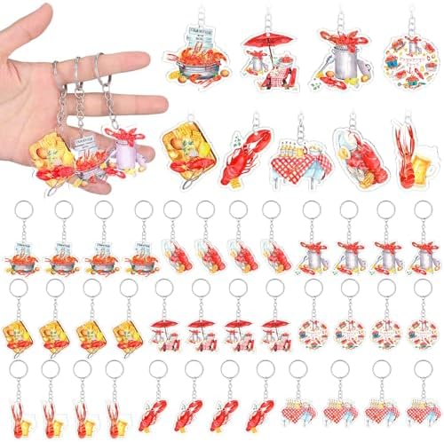 Namalu 36 Pcs Lobster Keychain Bulk Set for Women Keys Backpacks Purse