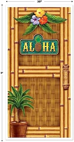 Beistle 3 Piece Plastic Aloha Door Covers for Luau
