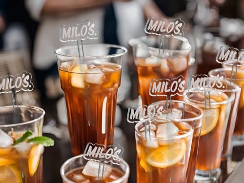 25pc Personalized Drink Stirrers Custom Name Stir Sticks