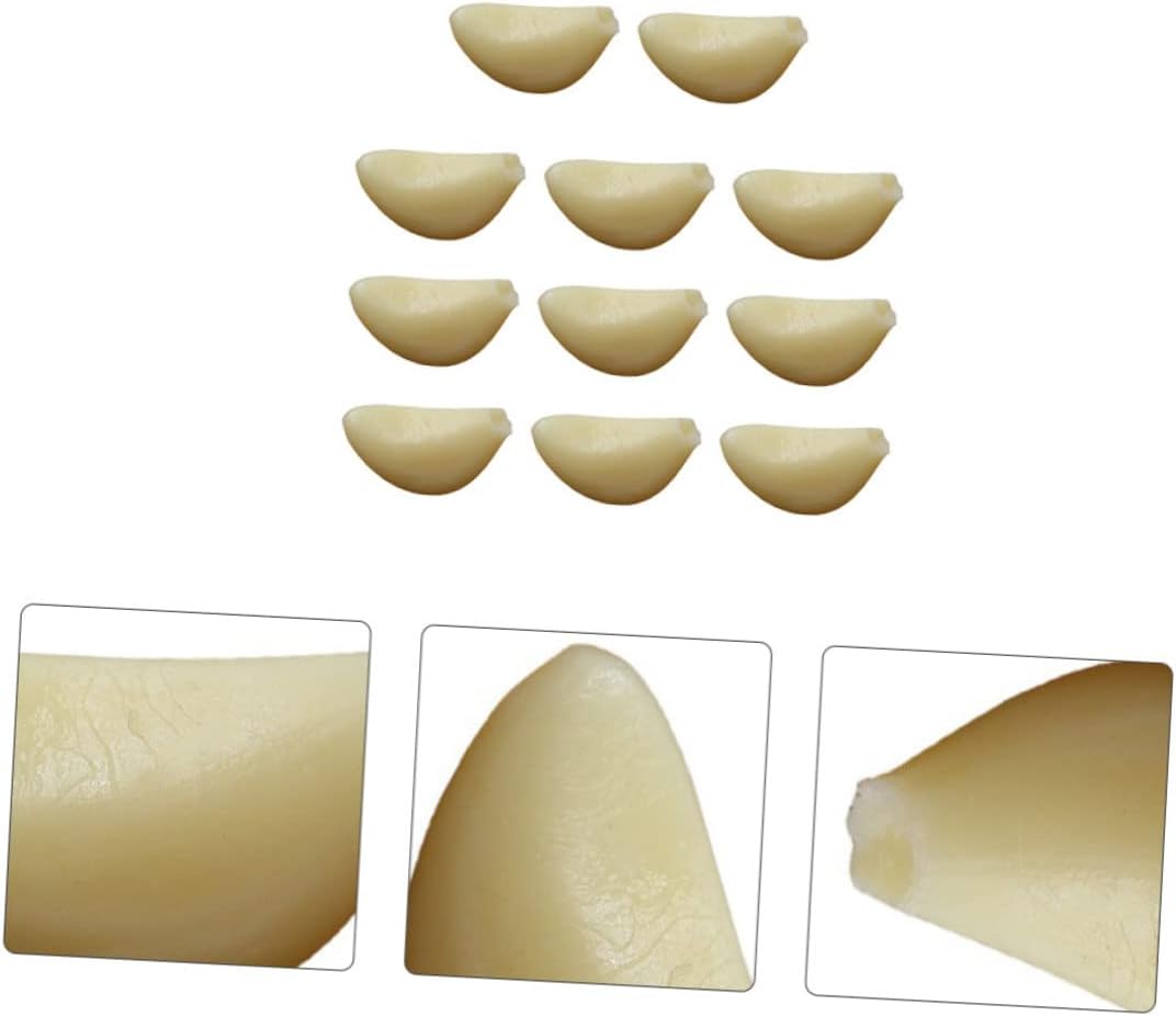 10pcs Lifelike Garlic Cloves Artificial Photo Props