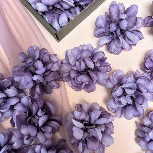 Floating Flowers for Purple Candle Centerpieces 12PCS