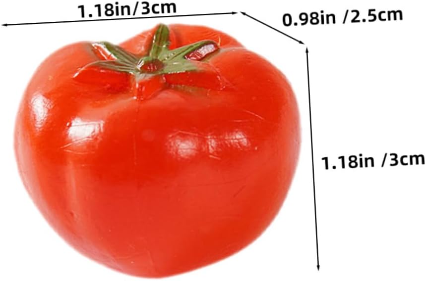 PRETYZOOM 6pcs Realistic Artificial Tomato Props