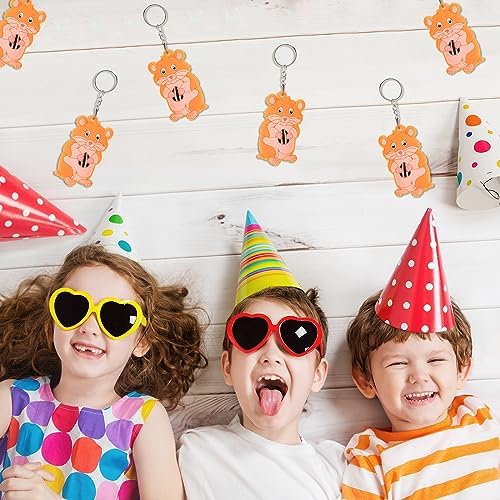 iMagitek 24 Pack Hamster Keychains for Parties