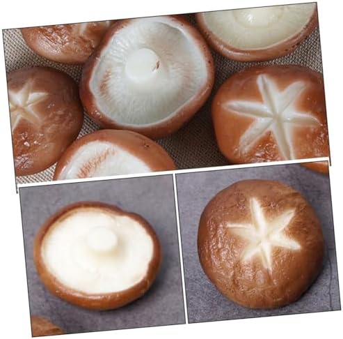 5pcs Fake Shiitake Mushroom Models for Photography Props