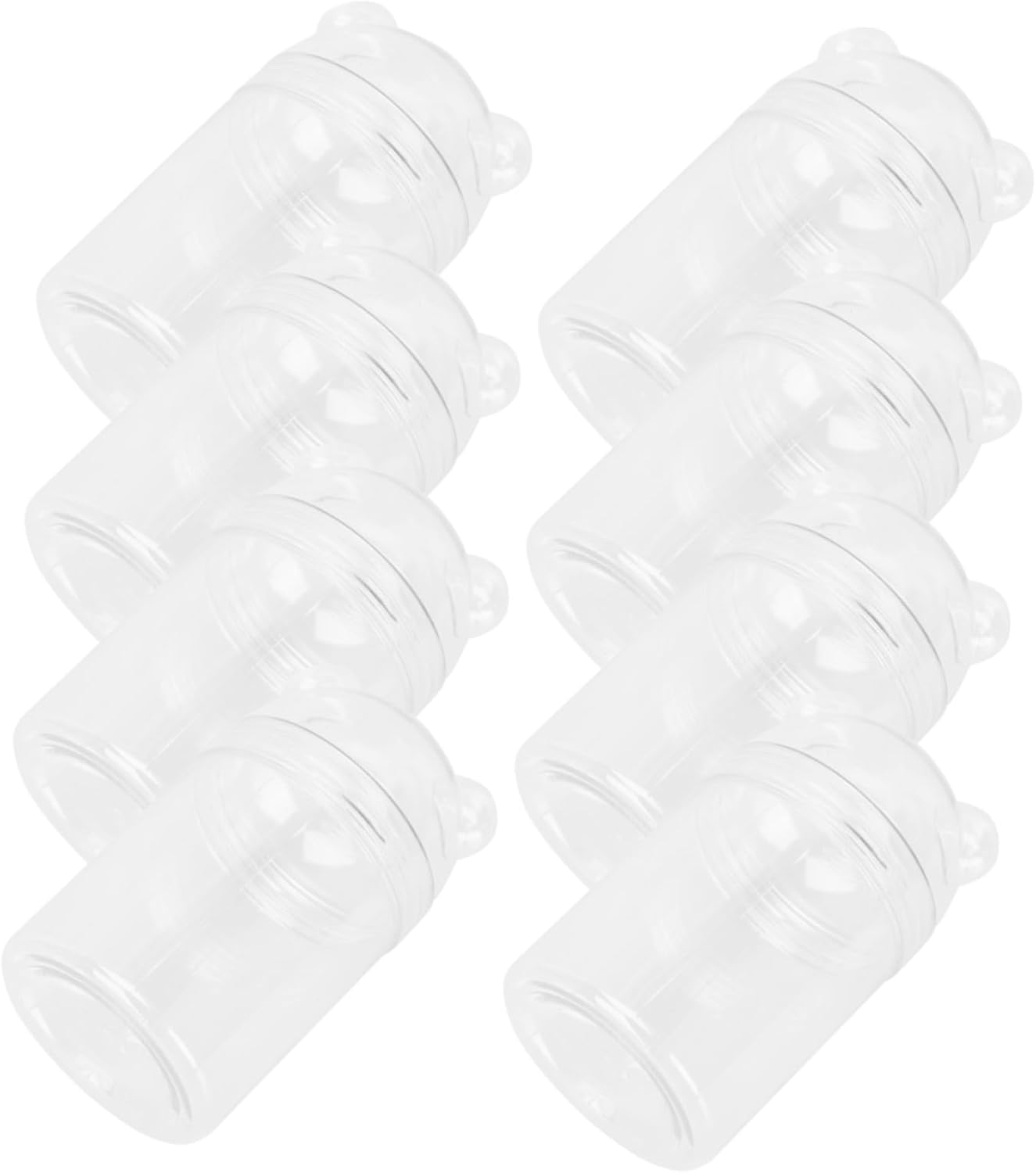 8pcs Transparent Candy Storage Bottles for Parties and Weddings