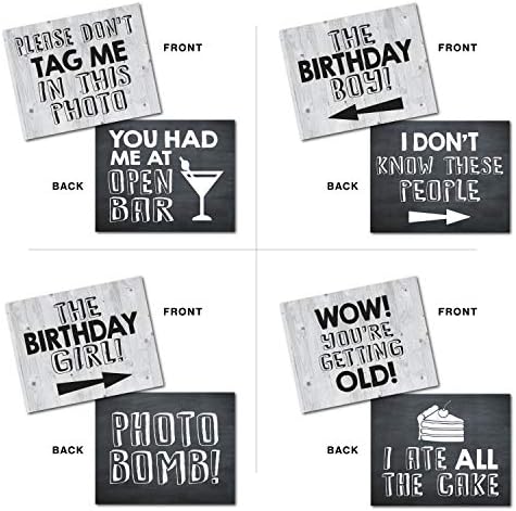 Birthday Photo Booth Props 20 Designs Funny Adult