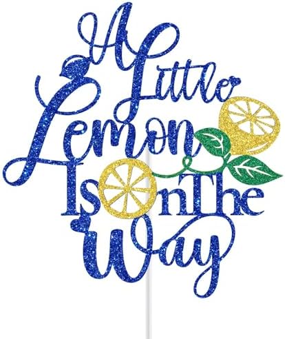 A Little Lemon is on the Way Cake Topper