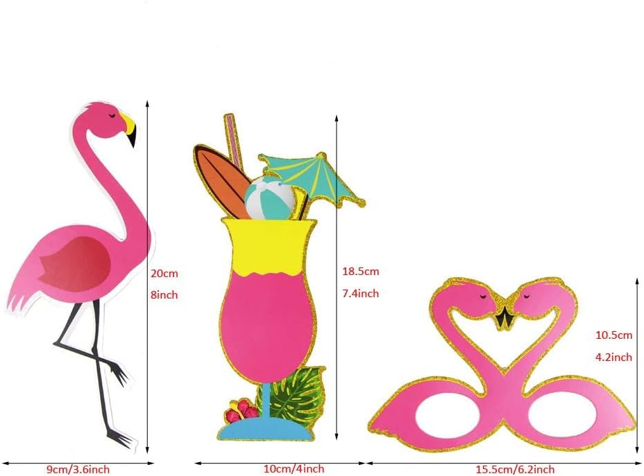 SUNBEAUTY 12 Pcs Summer Photo Booth Props