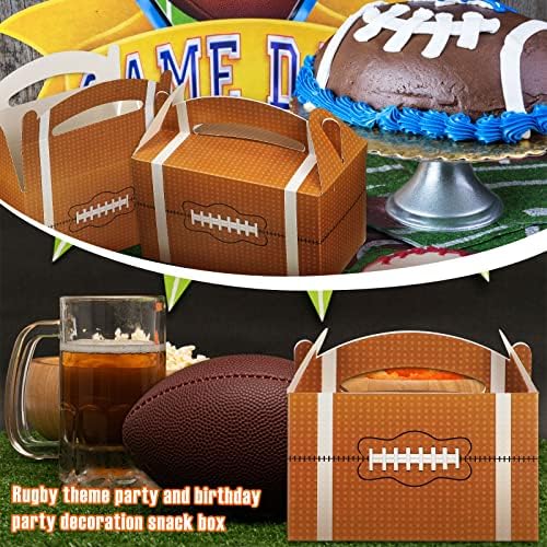 Zhehao 42 Pcs Football Treat Boxes with Handle
