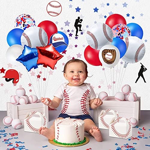CCINEE Baseball Treat Boxes 16 PCS Party Favor Gift Bags