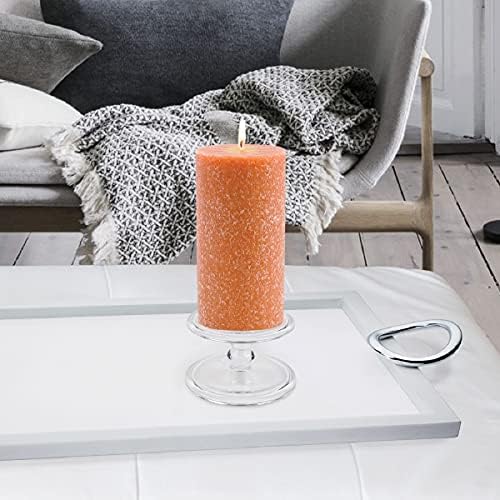 Root Candles 33619 Unscented Timberline Pillar Candle in Rust