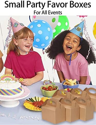Happyhiram 25 Ct Party Treat Boxes Kraft Brown