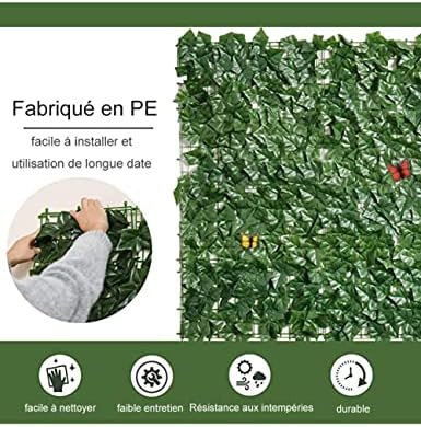 Artificial Ivy Privacy Wall 1x25m Greenery Decor Screen