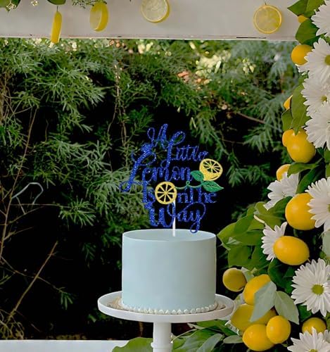 A Little Lemon is on the Way Cake Topper