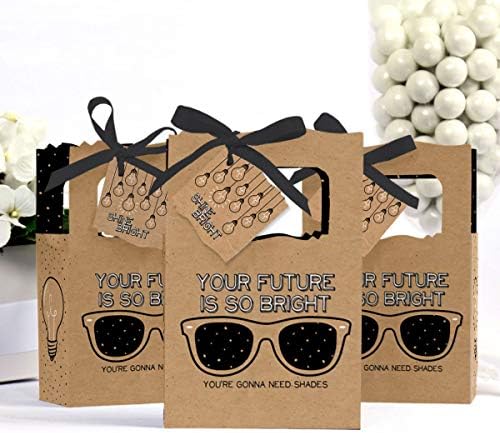 Big Dot of Happiness Bright Future Graduation Favor Boxes Set of 12