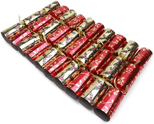 Toyland Pack of 10 Red and Gold Holly Tree Christmas Party Favors