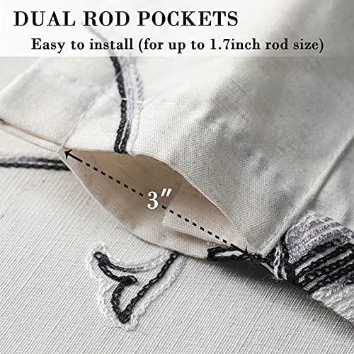 VOGOL Tie-Up Valance Kitchen Windows Curtains